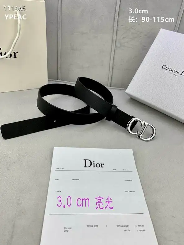 Dior Belt 30mmX90-115cm 8L07